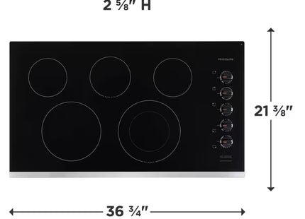 Frigidaire plantilla eléctrica 36 empotrable 5 quemadores FFEC3625US