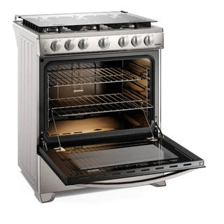 Frigidaire Cocina de Gas 30" 6 Quemadores Acero, FKGN30C3FYI