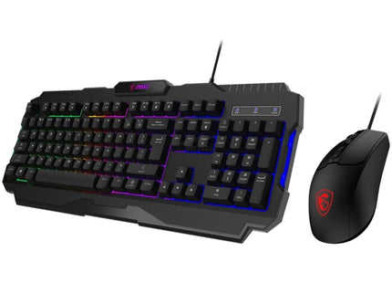 Teclado y Mouse Gaming MSI Forge GK100 LS | Combo Gaming RGB | USB | Español