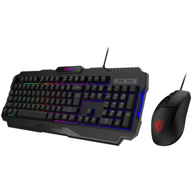 Teclado y Mouse Gaming MSI Forge GK100 LS | Combo Gaming RGB | USB | Español