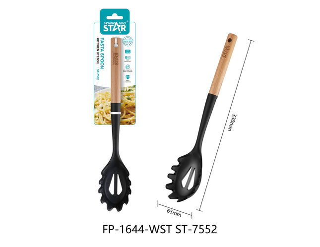 Cuchara de Pasta Winning Star ST-7552 Silicona, Nylon, Madera