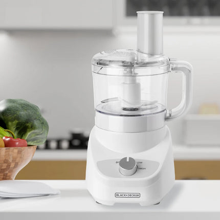 Procesador de Alimentos Black+Decker FP1337 | 8 Tazas | 450 W | 2 Velocidades + Pulso | Acero Inoxidable