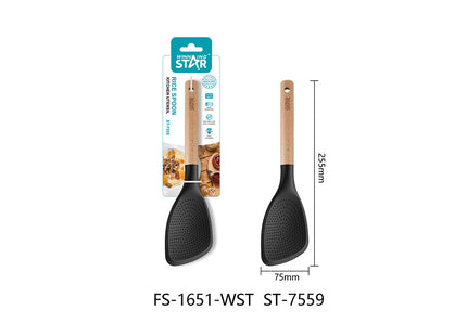 Cuchara Arrocera Winning Star ST-7559 Silicona, Nylon, Madera