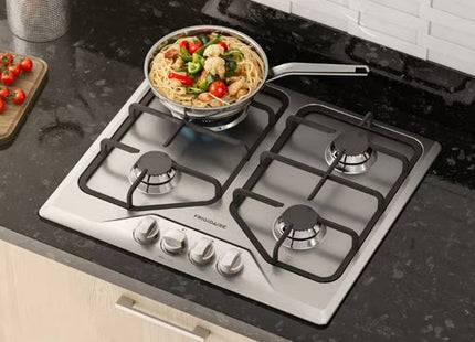 Plantilla de Gas Frigidaire FTGY24R0EMS | 24” | 4 Quemadores | Vidrio Empotrable | Acero Inoxidable