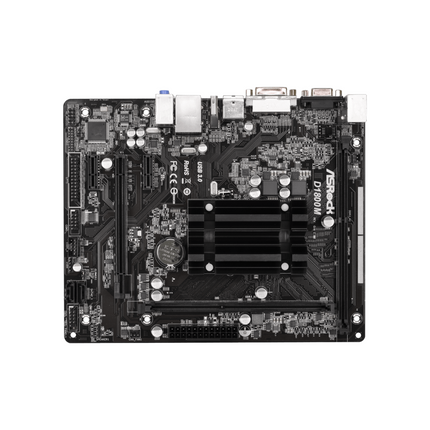 Tarjeta Madre ASRock D1800M | Procesador Dual Core J1800 | DDR3 | Micro ATX