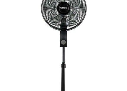 COBY Ventilador de Pie 16 pulgadas negro FY3322-2203B vista frontal