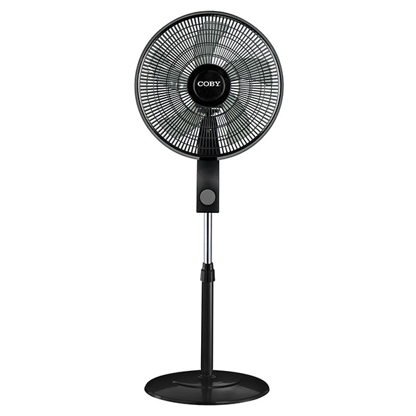 COBY Ventilador de Pie 16 pulgadas negro FY3322-2203B vista frontal