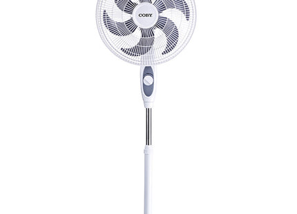 COBY Ventilador de Pie 18 pulgadas blanco FY3322-2204W vista frontal