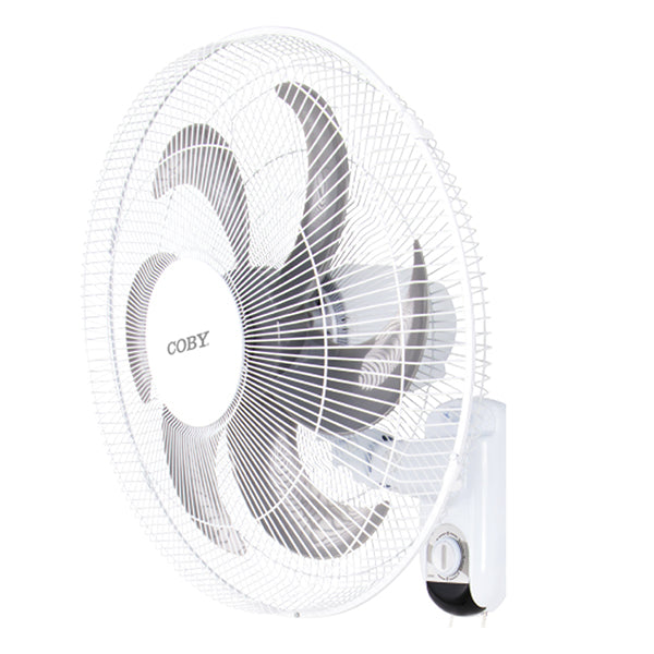COBY Ventilador de Pared 18 pulgadas blanco FY3322-2218WF-WHT vista frontal