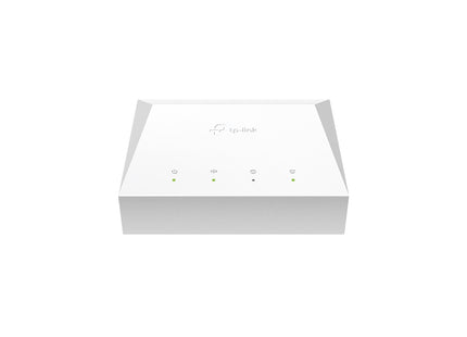 Terminal óptico TP-Link XZ000-G7 vista frontal con puertos Ethernet y PON
