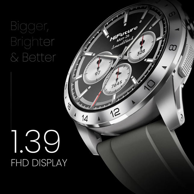 Smart Watch HIFUTURE FLEX 2 | Pantalla AMOLED 1.47” | Monitoreo de Salud | Notificaciones Inteligentes | Resistencia al Agua IP67