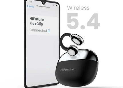 Audífonos HiFuture FlexClip | Inalámbricos | Bluetooth | Resistencia IPX5 | Diseño Ergonómico