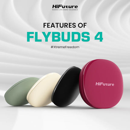 Audífonos HiFuture FlyBuds4 | Inalámbricos | Bluetooth | Cancelación de ruido ANC