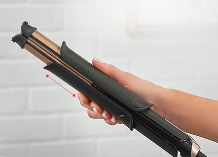 Plancha Alisadora y Rizadora Remington ONE™ S33A-110F | 2 en 1 FlexiCovers™ | Placas y Barril Cerámica con Turmalina | 5 Temperaturas Ajustables | Apagado Automático