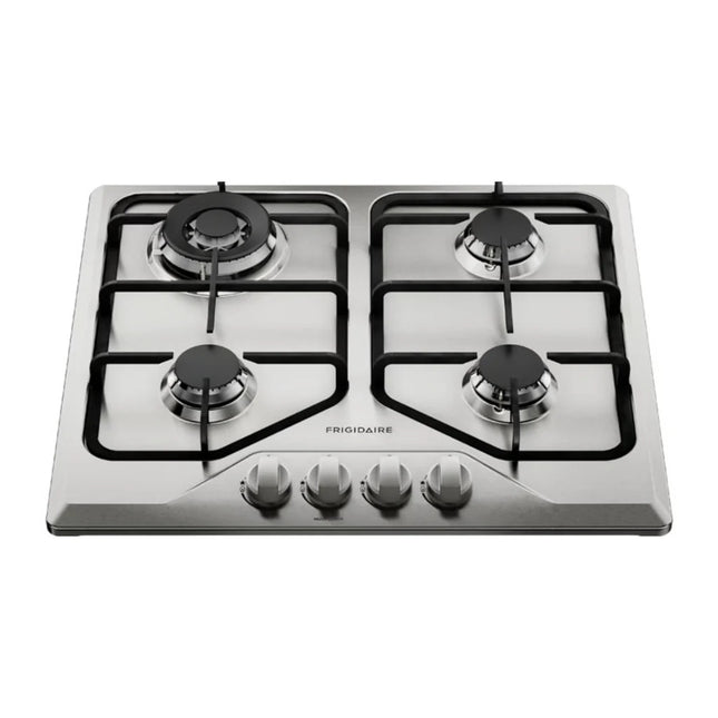 Plantilla de Gas Frigidaire FTGY24R0EMS | 24” | 4 Quemadores | Vidrio Empotrable | Acero Inoxidable