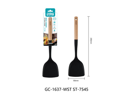 Espátula para Wok Winning Star, ST-7545 Silicona, Nylon, Madera