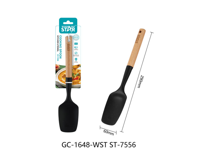 Cuchara de Cocina Winning Star ST-7556, Silicona, Nylon, Madera