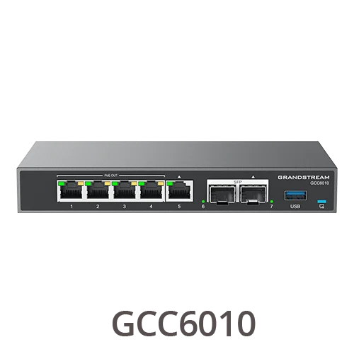 Grandstream GCC6010 Solución 4 en 1 con IP PBX, Firewall, Router VPN, Switch Gigabit y 4 PoE