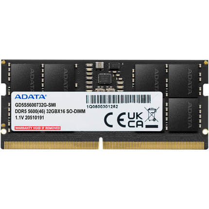 Memoria RAM Laptop ADATA GOLD GD5S5600732G-SMI | 32GB | DDR5 5600MHz | SO-DIMM