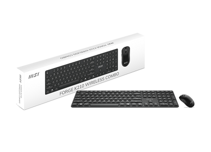 Receptor USB del combo inalámbrico MSI FORGE K210 conexión 2.4GHz