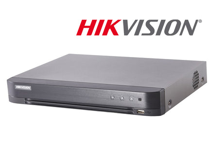 DVR Hikvision IDS-7208HUHI-M1/S | 8CH Analógico + 8CH IP | 8MP/5MP/4MP/1080P/720P | AcuSense | H.265 Pro+ | 1 SATA | 4 Audio | 8 Alarmas