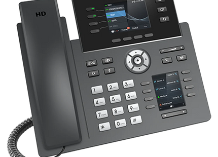Grandstream GRP2614 Teléfono IP de 4 Líneas, 12 Cuentas SIP, PoE Gigabit, Wi-Fi 6 y Bluetooth
