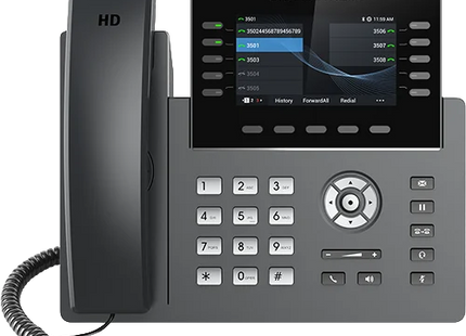 Grandstream GRP2615 Teléfono IP de 10 Líneas, 16 Cuentas SIP, Wi-Fi, Bluetooth, PoE y Pantalla de 4.3"