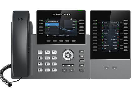 Grandstream GRP2615 Teléfono IP de 10 Líneas, 16 Cuentas SIP, Wi-Fi, Bluetooth, PoE y Pantalla de 4.3"