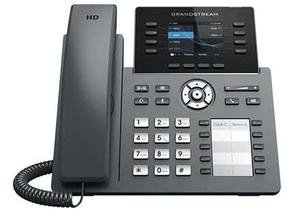 Grandstream GRP2634 Teléfono IP Wi-Fi de 8 Líneas, 12 Cuentas SIP, PoE y Pantalla Color de 2.8"