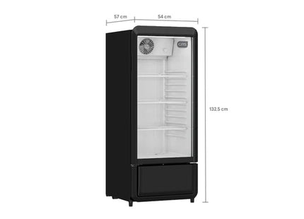 GRS GSF200BK Vitrina Refrigerada Vertical de 7 pies³ y 178 L con FanCooling