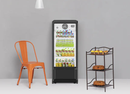 GRS GSF200BK Vitrina Refrigerada Vertical de 7 pies³ y 178 L con FanCooling