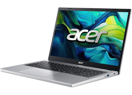 Acer Aspire Go 15 AG15-21P-R5YG plateado - teclado y puertos