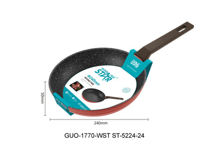 Sartén Antiadherente Winning Star ST-5224, Aluminio 24 cm