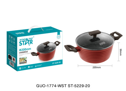 Cacerola Antiadherente Winning Star ST-5229-20, de Aluminio 20 cm x 9.6 cm