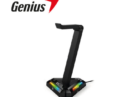 Soporte para Headset Genius GX-UH100 | Soporte Vertical | Iluminación RGB | Estructura Antideslizante | USB