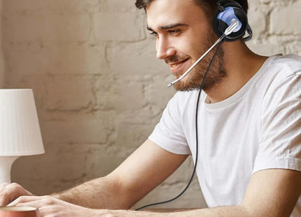 Headset Genius HS-300N | Conexión 3.5mm | Micrófono Integrado | Alámbrico | Negro