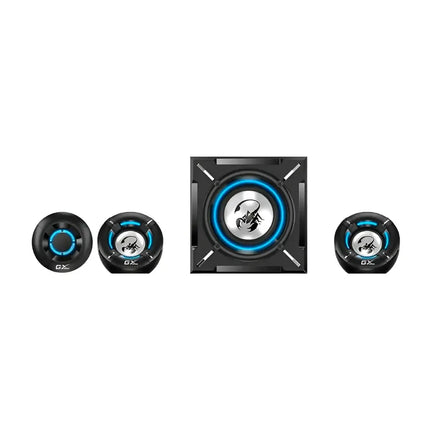 Parlante Genius SW1000 2.1 | 20W RMS | Subwoofer de Madera | Sonido Estéreo | Control de Volumen