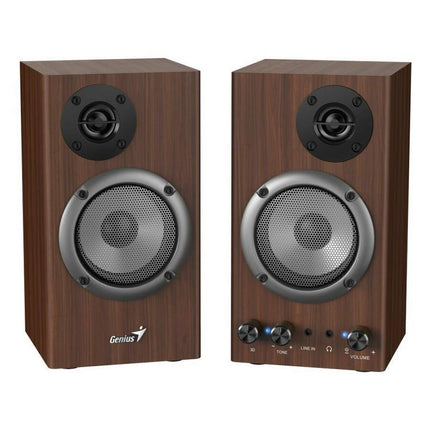 Parlante Genius SP-HF500B II | 2.0 Canal | 40W RMS | Bluetooth | Entrada RCA | Diseño de Madera