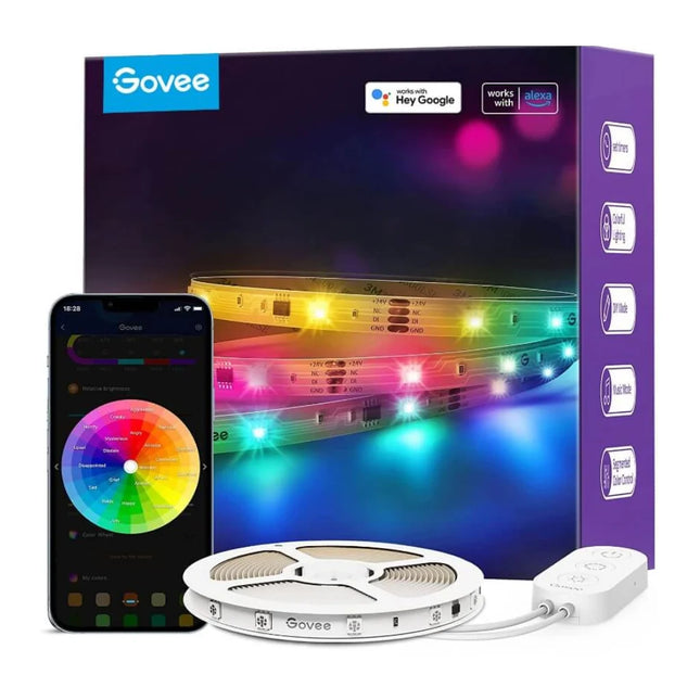 Tira de Luces LED RGB Govee Smart Wi-Fi + Bluetooth, 10 metros, H61101A1