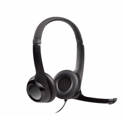 Headset Logitech Stereo H390 | USB | Micrófono con Cancelación de Ruido | Negro