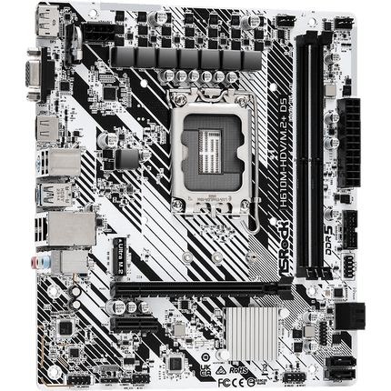 Tarjeta Madre ASRock H610M-HDV/M.2+ D5 | LGA1700 | DDR5 | Micro ATX
