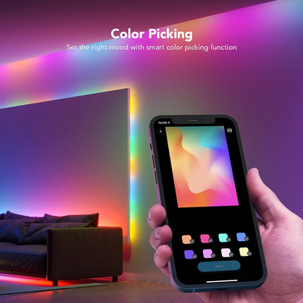 Cable de Luces Govee RGBIC Basic WiFi Bluetooth LED Strip Lights H618A | 5M | Iluminación Personalizable | Control por App y Voz