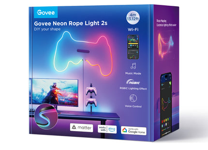 Luces Govee H61D4 Neon Rope Light 2S, 4 Metros