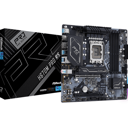 Tarjeta Madre ASRock H670M PRO RS DDR4 | Micro ATX | LGA 1700 | DDR4 hasta 5000 MHz