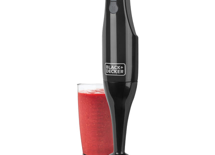 Batidora de Inmersión Black + Decker HB2400B | 200W | 2 Velocidades | Cuchillas de Acero Inoxidable | Negra