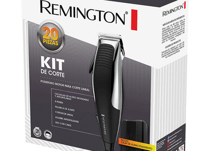 Cortador de Cabello Remington HC1095A-WMF | Cuchillas de Acero Inoxidable | Uso en Seco y Húmedo | Motor Lineal | Kit Profesional