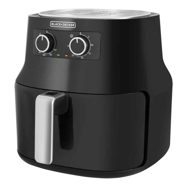 Freidora de Aire Black+Decker HF4004B | 4.5 L | 1500 W | 7 Programas | Temporizador 60 min | Hasta 200 °C | Negra