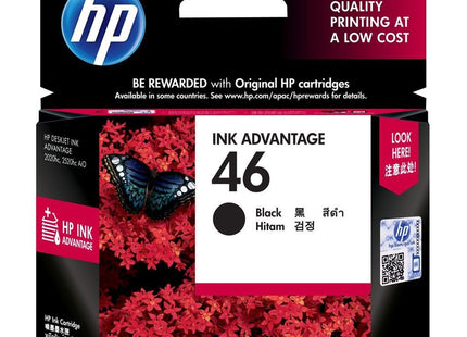 HP cartucho negro 46 750Pgs CZ637Al