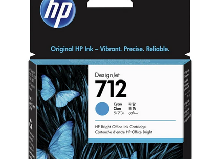 HP cartucho de tinta #712 cian  29Ml 3ED67A 29Ml