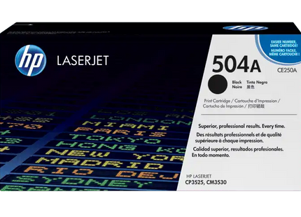 HP toner negro #504 5000 pgs CE250A